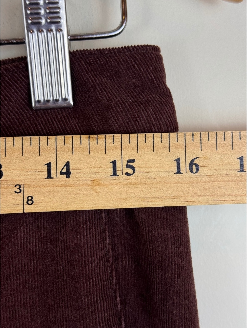 Free People Just Float On Corduroy Flare Pants Plum Size 30 Raw Hem Boho - Picture 9 of 13